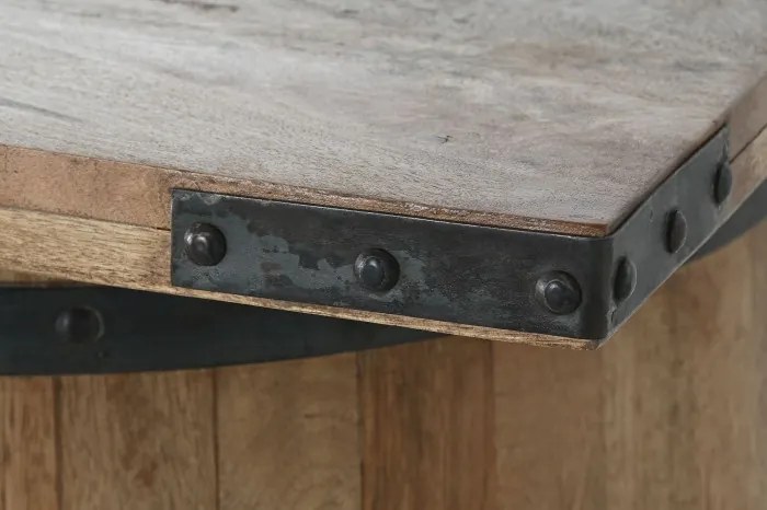 Consola de bar, din lemn de mango, Barrel