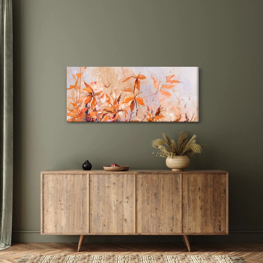 Tablou - Flori pictate (120x50 cm)