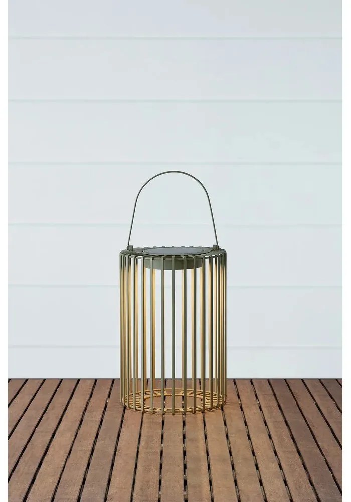 Felinar cu LED verde solar/cu USB (înălțime 54 cm) pentru exterior Cavia – Markslöjd