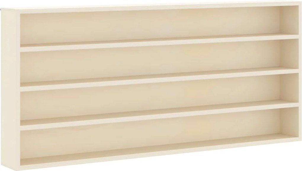 vidaXL Dulap de afișare pe perete Bej 80 x 8,5 x 36 cm Lemn compozit