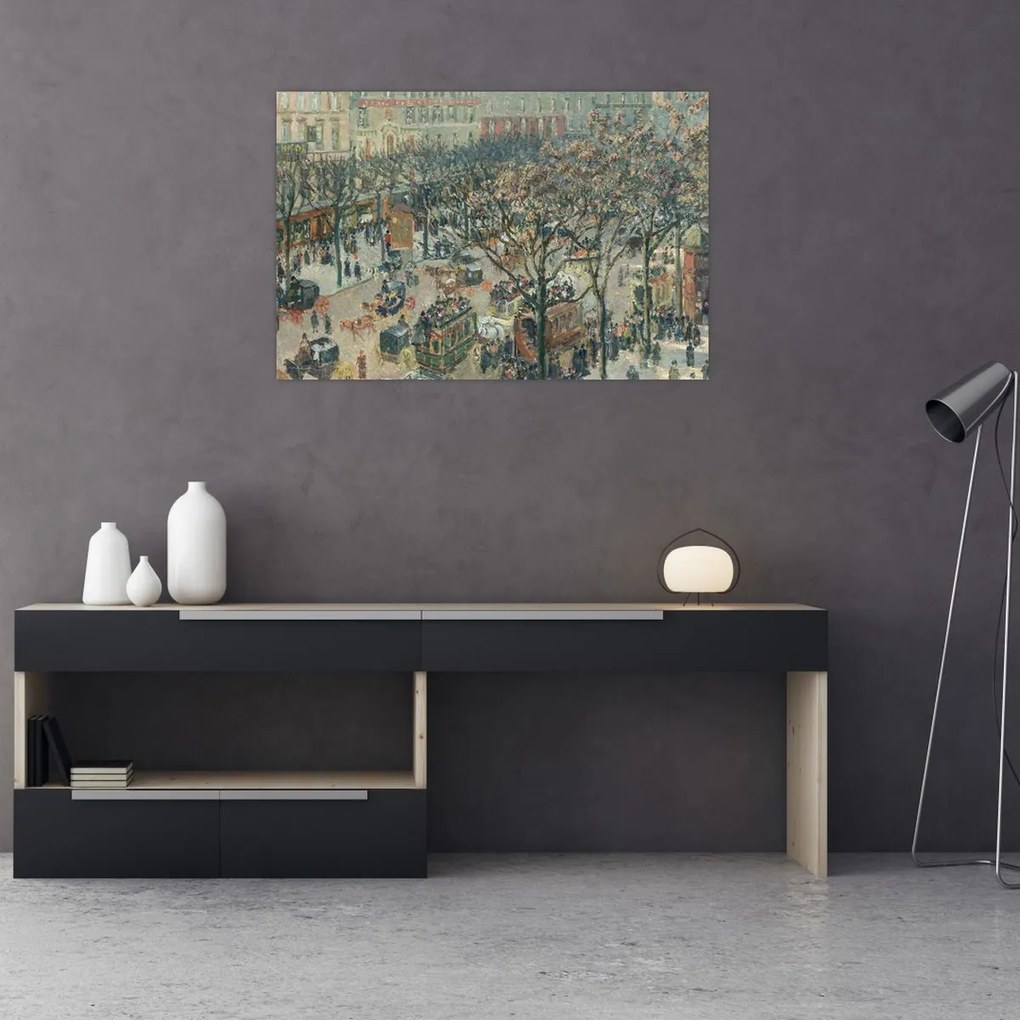 Tablou - Camille Pissarro, Boulevard des Italiens, Morning, Sunlight, reproducere (90x60 cm)