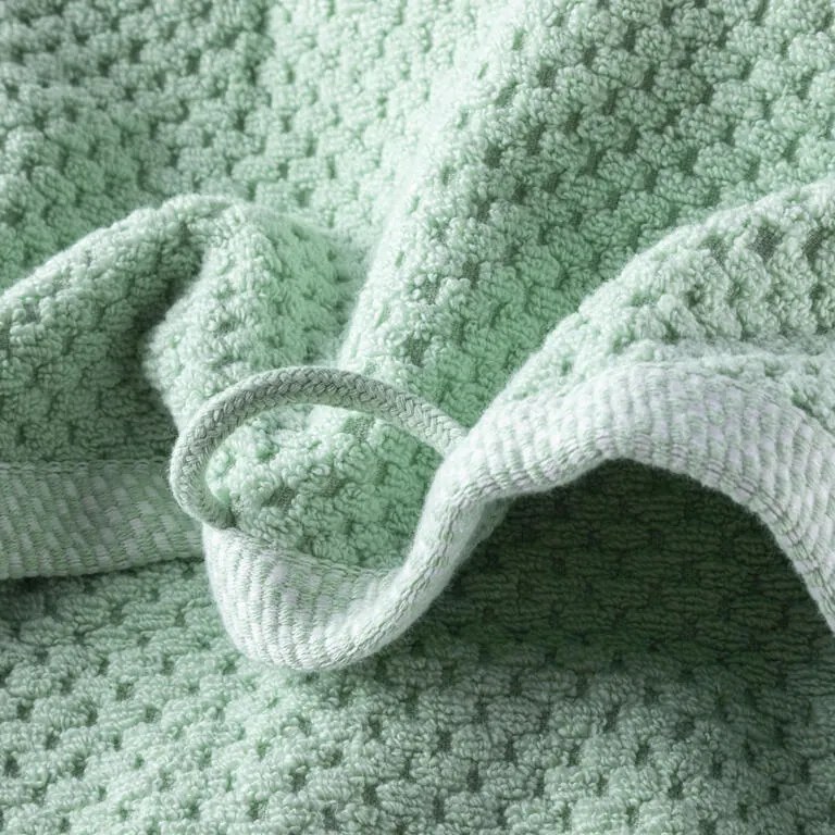 Set de 2 prosoape de baie din frotir MODENA verde 70 x 140 cm