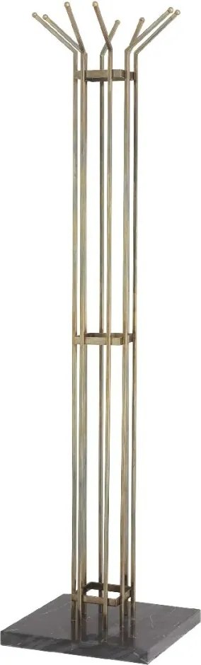 Cuier design LUX din otel inoxidabil si marmura Volterra