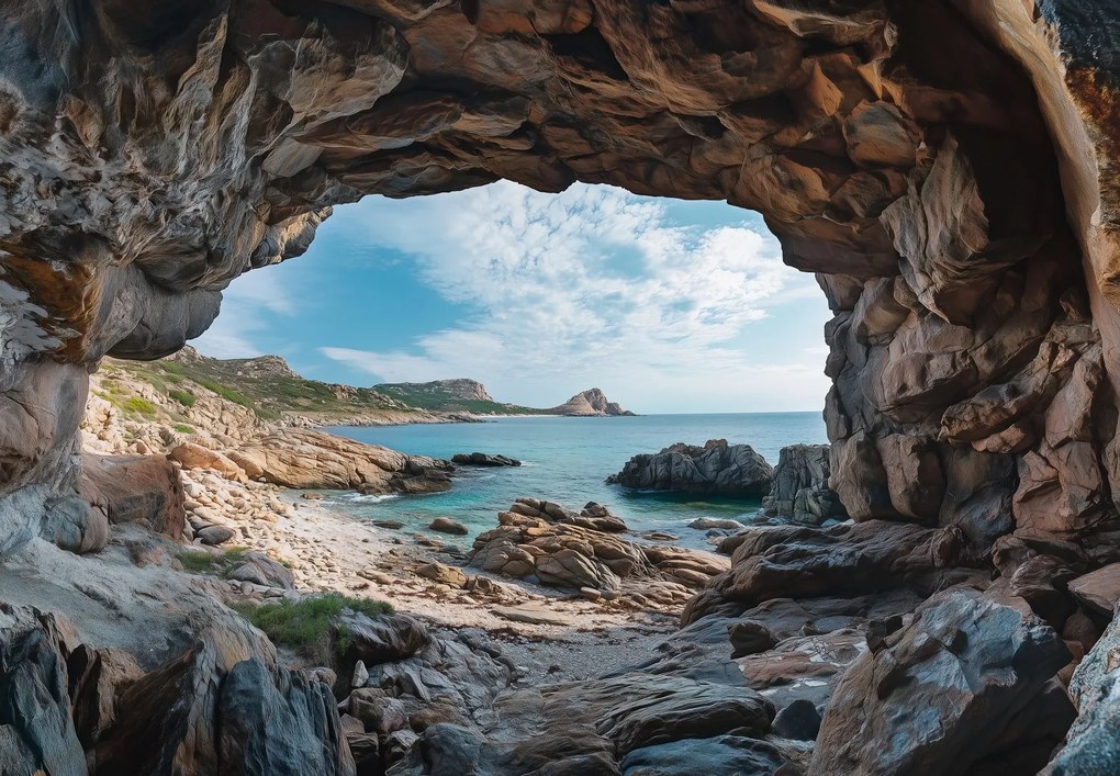 Fototapet - Peșteră lângă mare (147x102 cm)