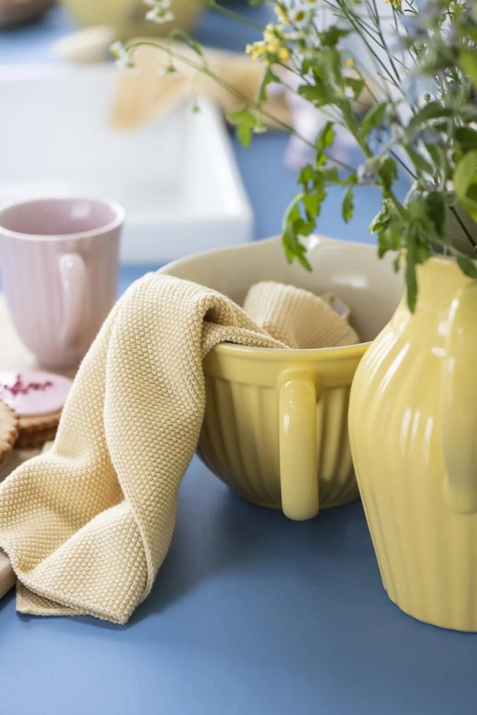 Bol galben din ceramica pentru aluat MYNTE LEMONADE