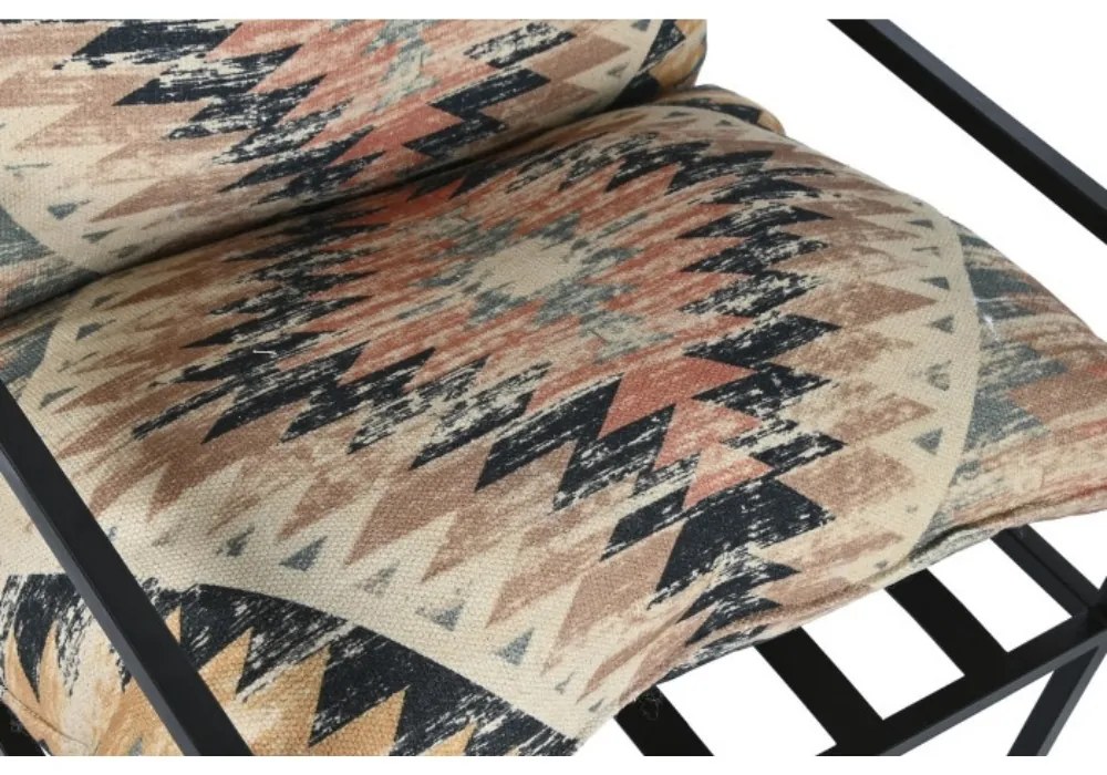 Fotoliu cu imprimeu Kilim si perne detasabile, Alzira