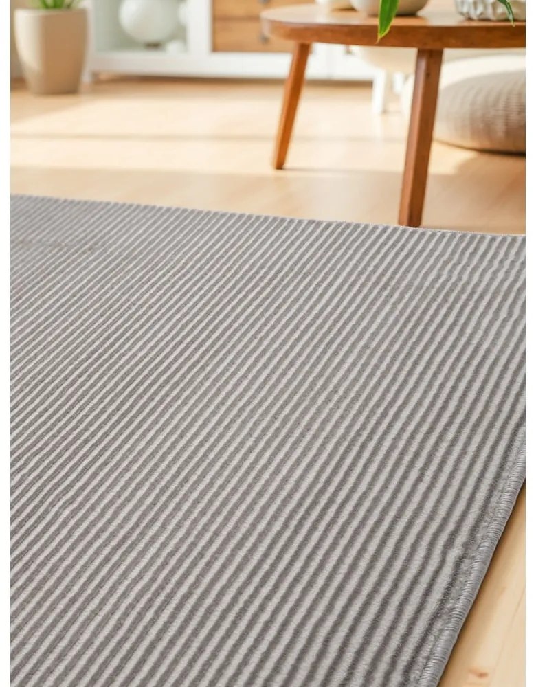 Covor tip traversă gri/crem 80x240 cm Perles Dolomite – Elle Decoration