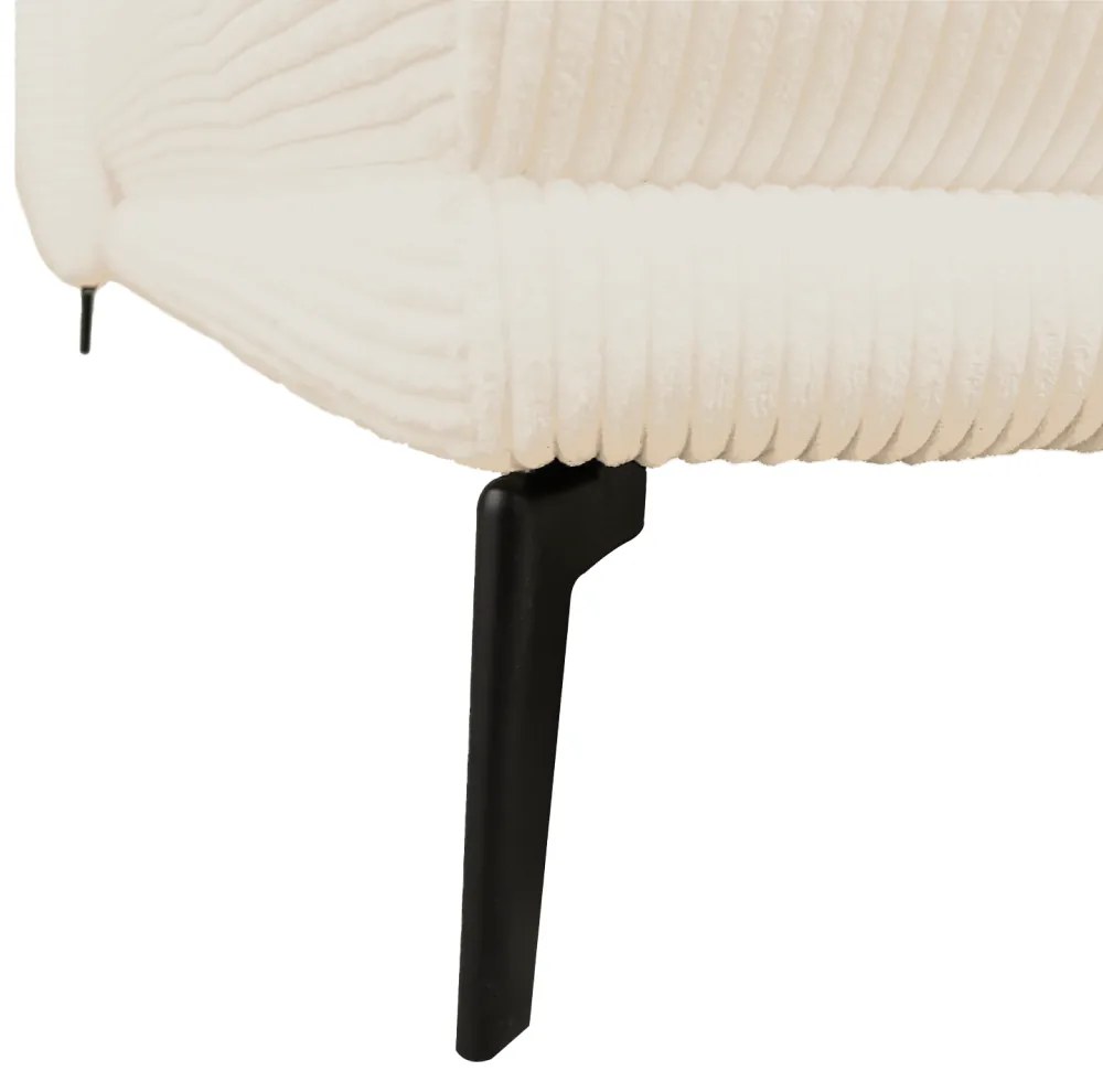 Set canapea universală, crem / negru, CASIDY U UNI