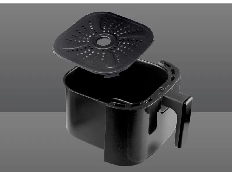 Resigilat: Friteuza cu aer cald Air Fryer Beper P101FRI051, 1400 W, 5 L, 8 programe, 80-200°C, Timer, Negru