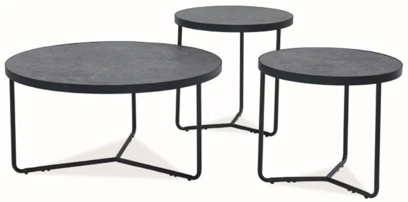 Set masute de cafea Culoare Gri, DEMETER