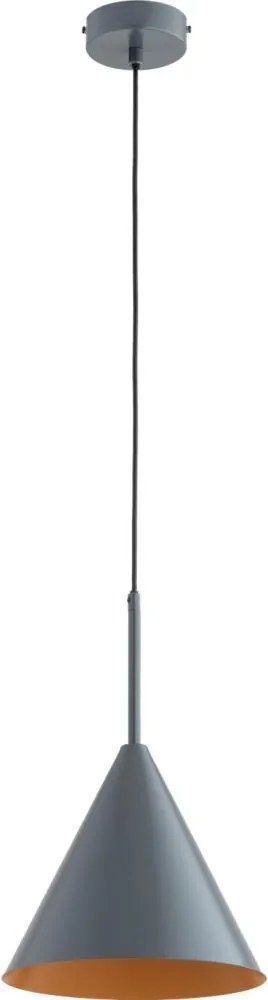 Pendul pe cablu FABO 1x E27/15W/230V, gri