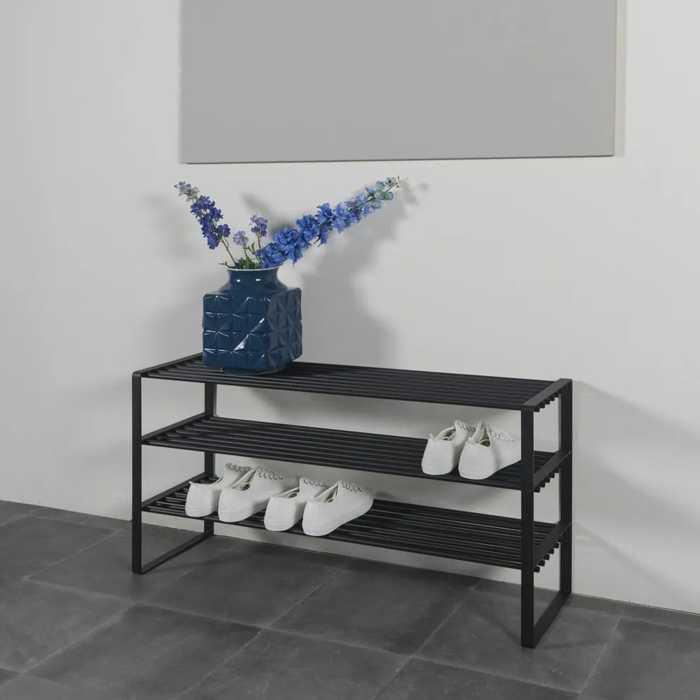 Pantofar negru din metal 100x48,5x29 cm Rex – Spinder Design