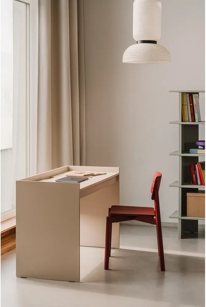 Scaun de dining roșu stivuibil Wem – noo.ma