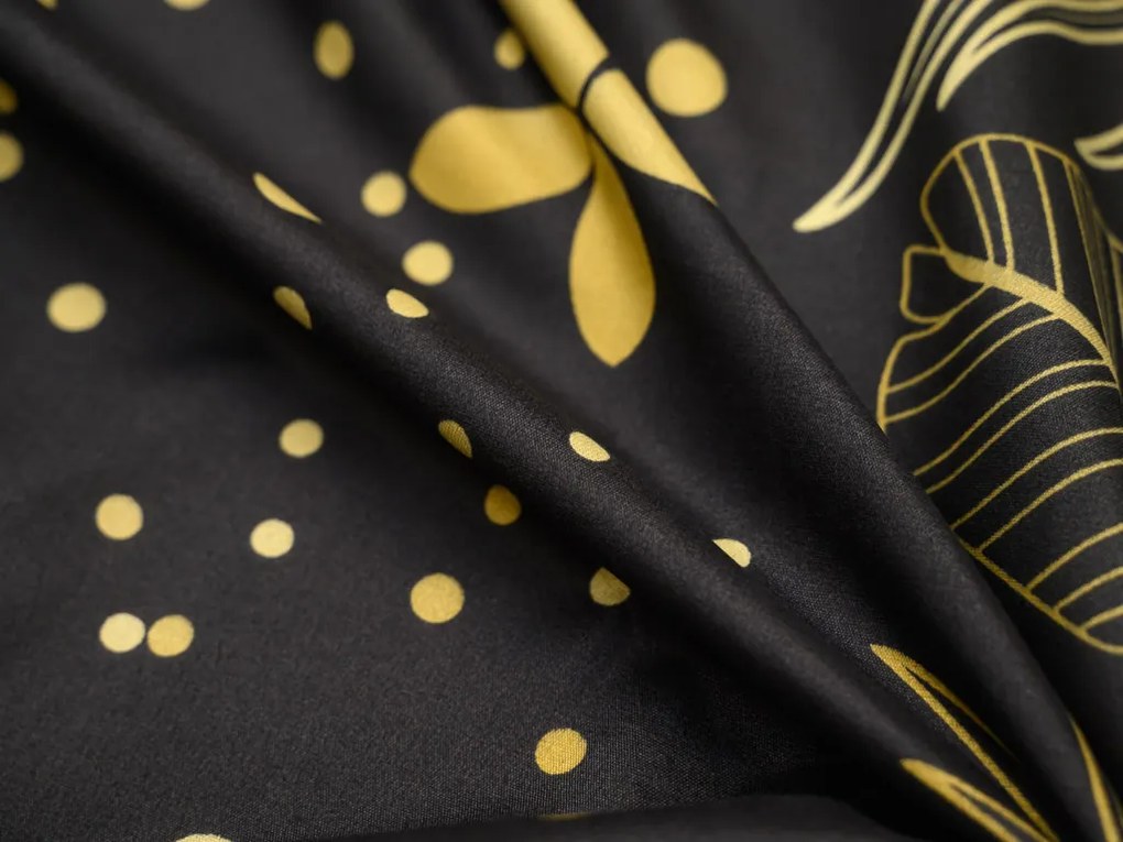 Lenjerie din microfibra VISATA negru Dimensiune lenjerie de pat: 70 x 80 cm | 140 x 200 cm