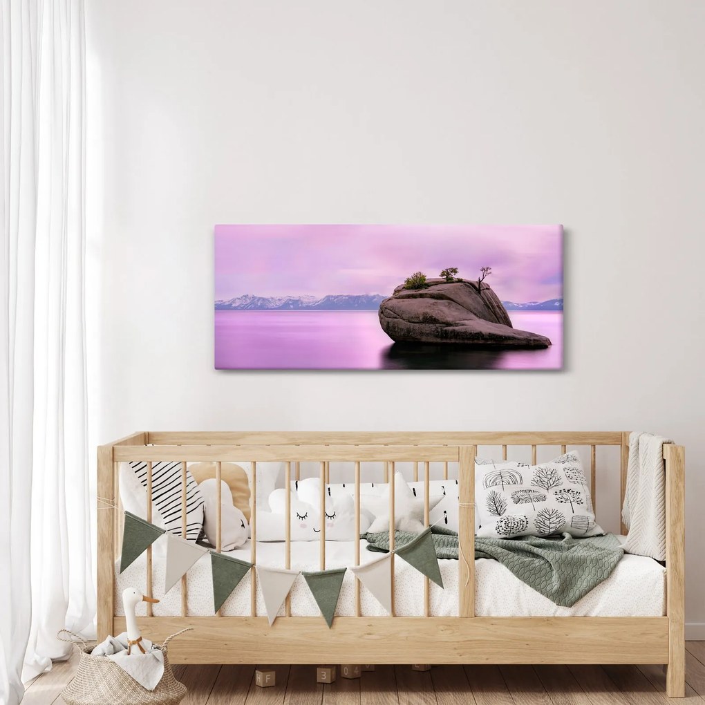Tablou cu piata în mare (120x50 cm)