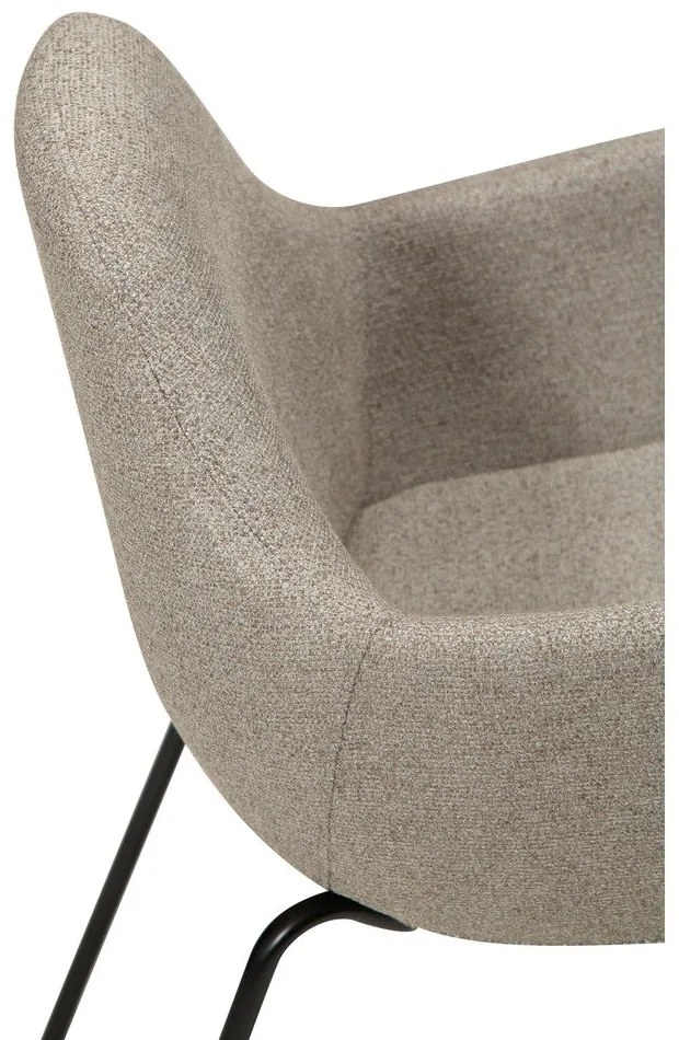 Fotoliu bej cu tapițerie din țesătură bouclé Zimmer – DAN-FORM Denmark