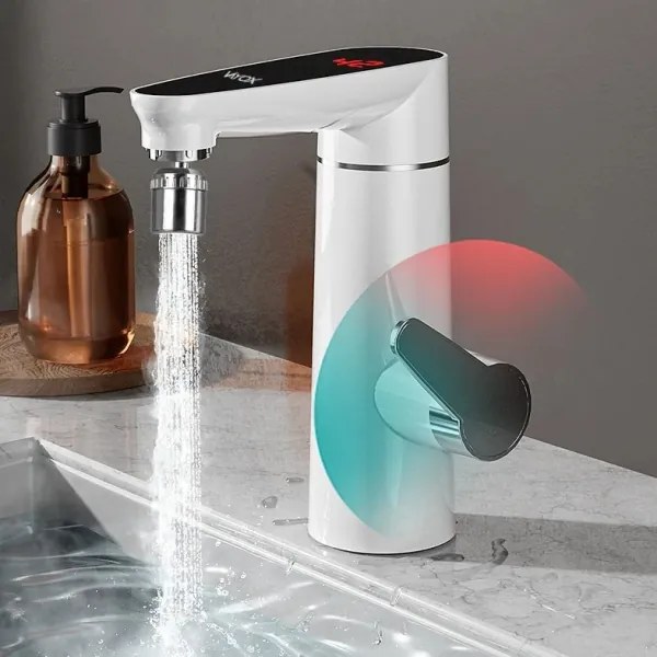 Instant de apă caldă cu afișaj LED 3000W/230V IPX4 alb