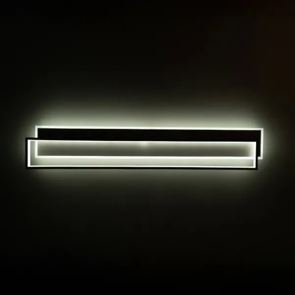 Brilagi - Plafonieră LED dimabilă OUTLINE LED/90W/230V 18x100 cm alb/negru +telecomandă