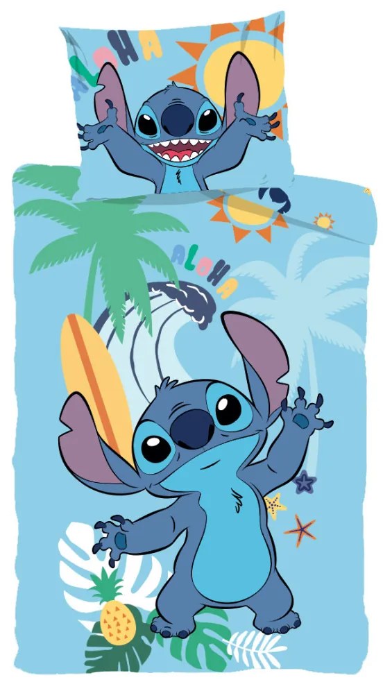 Disney Lilo și Stitch Summer husa de pat 140×200cm, 70×90 cm