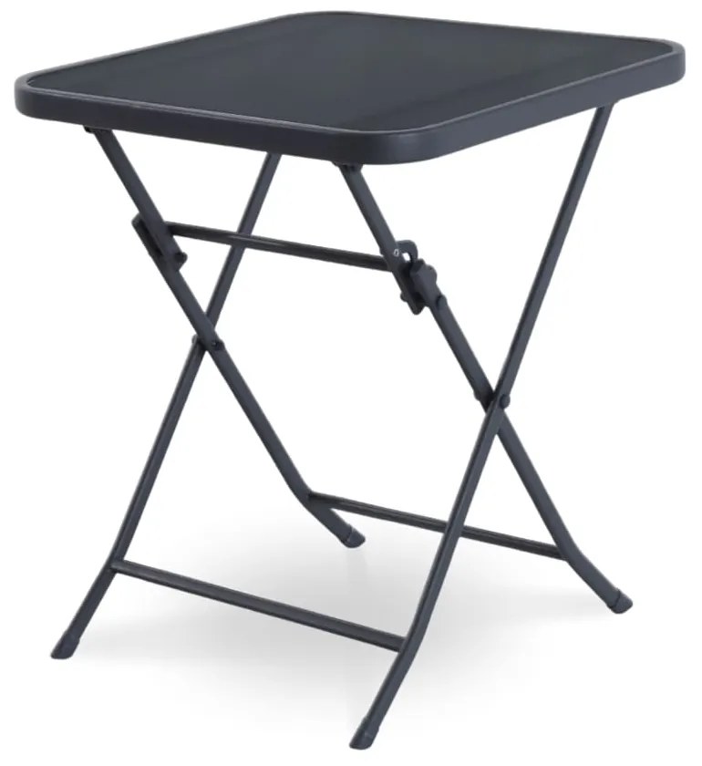 Masa plianta de gradina Zafiro, neagra/gri