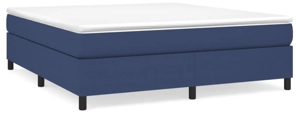 3120884 vidaXL Cadru de pat, albastru, 180 x 200 cm, material textil