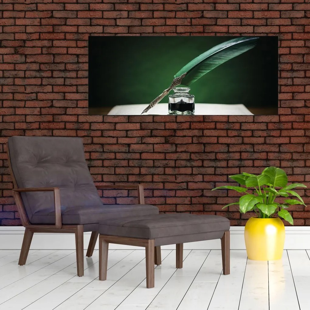 Tablou cu stilou sriind (120x50 cm)