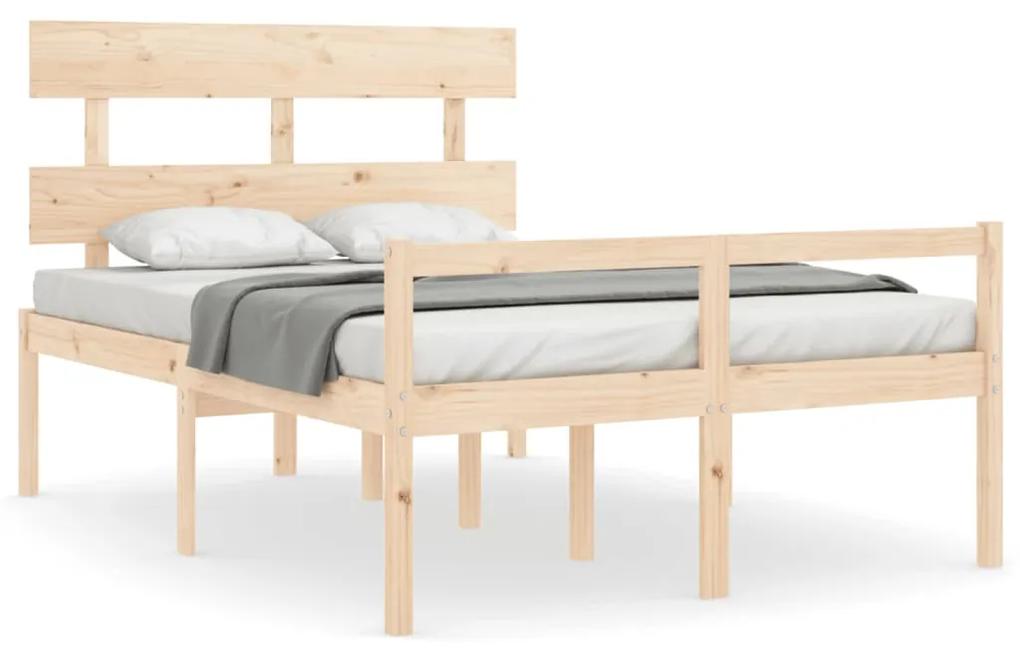 3195346 vidaXL Cadru de pat cu tăblie, 120x200 cm, lemn masiv