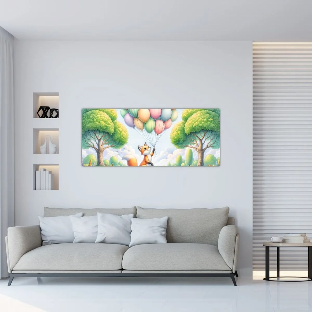 Tablou – Vulpe fericită (120x50 cm)