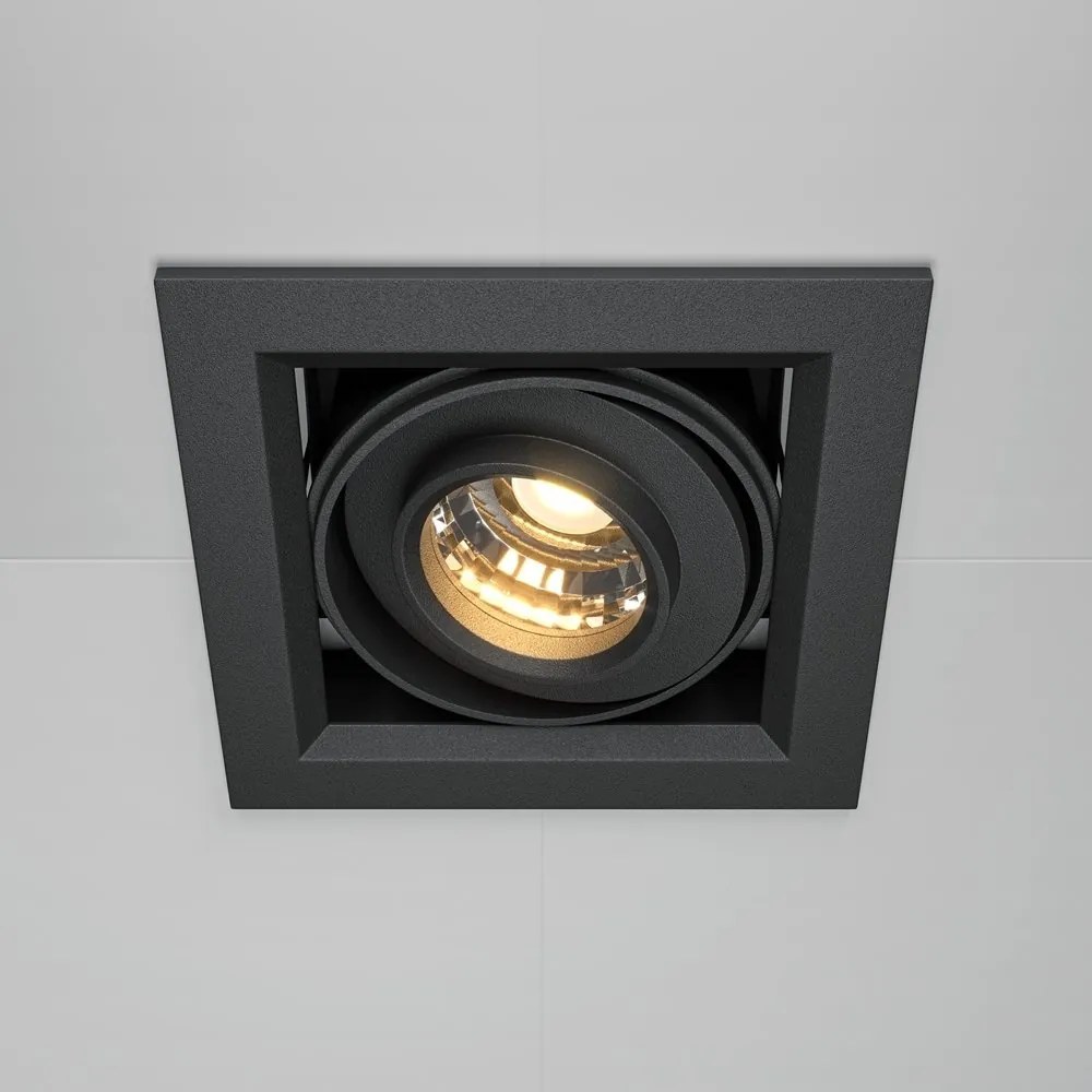Spot LED incastrabil design tehnic Modern negru
