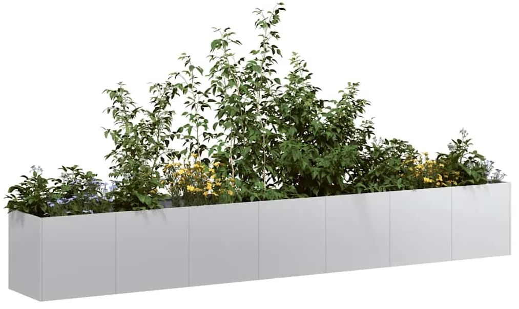 vidaXL Jardinieră 280x40x40 cm oțel galvanizat