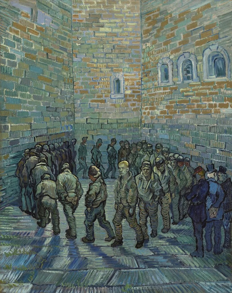 Reproducere The Exercise Yard, or The Convict Prison, 1890, Vincent van Gogh