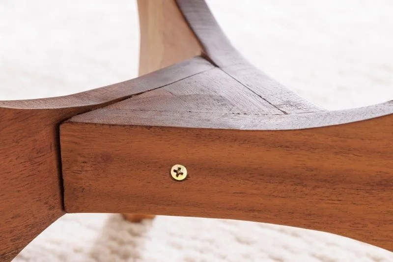 Masuta de cafea din lemn de salcam Architecture 70cm