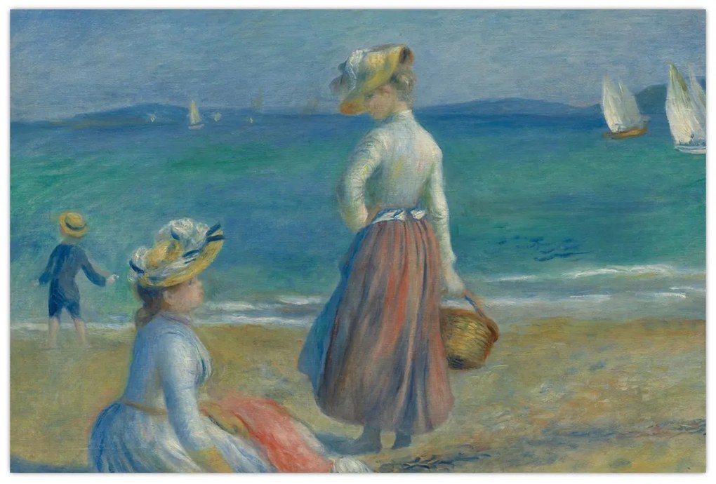 Tablou - Auguste Renoir, Figures on the Beach, reproducere (90x60 cm)