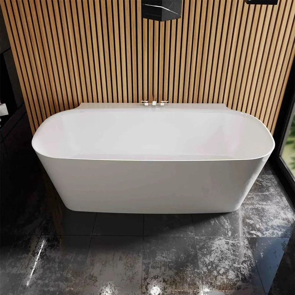 Cada freestanding din compozit Vayer Nova 2 alb 164x83 cm lipitadeperete,BTW