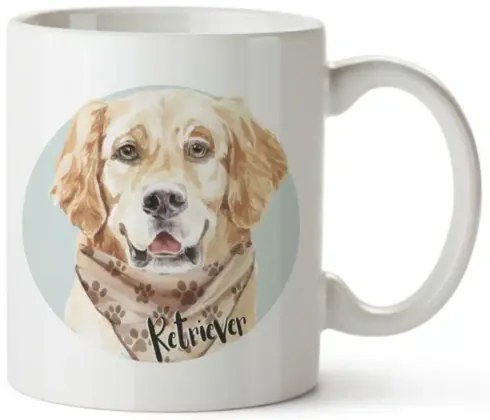 Bohemia Gifts Cană ceramică - Retriever, 350 ml