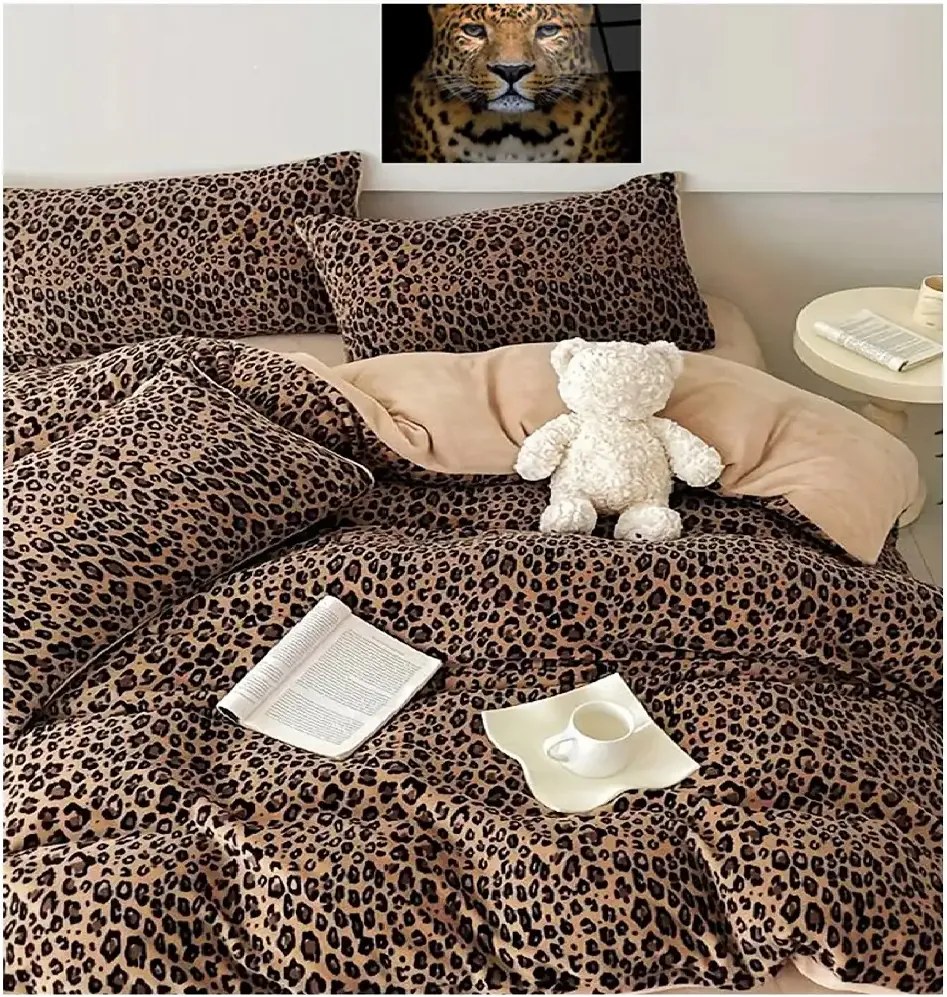 Set lenjerie de pat bumbac satinat 2 persoane 240 cm