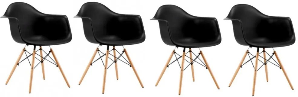 Set scaune BLACK MODERN 3 + 1 GRATIS!