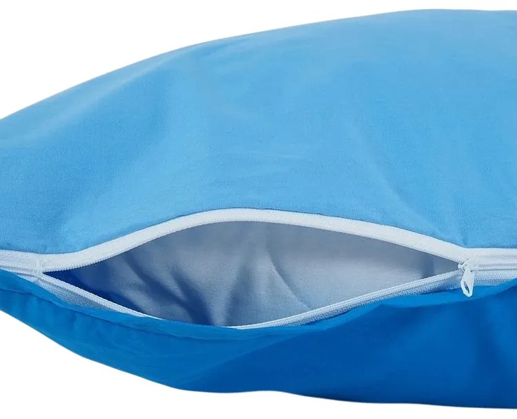 Lenjerie de pat din bumbac B.E.S. Petrovice Doubleface cobalt/albastru, 220 x 200 cm, 2buc70 x 90 cm