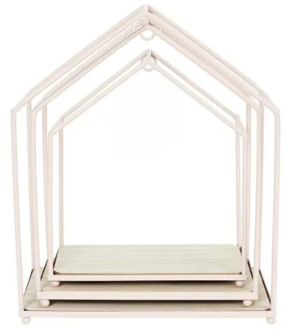 OFERTA Set 3 buc rafturi decorative pentru copii SAKURA, roz II.calitate