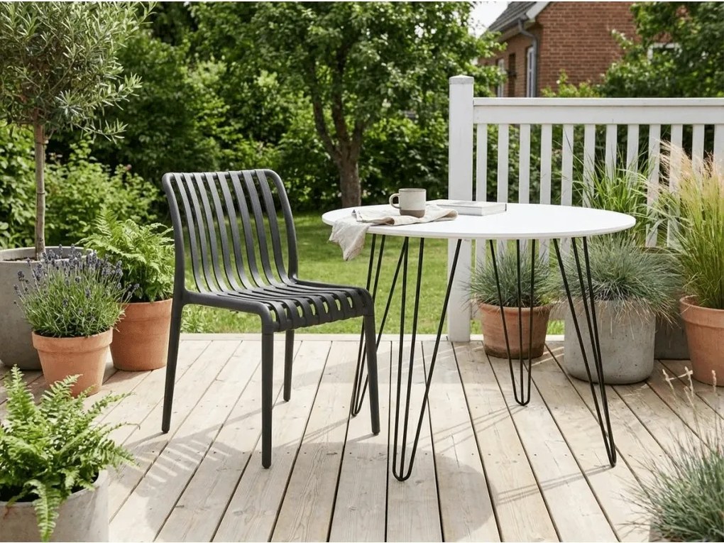 Scaun din plastic TREGO, antracit