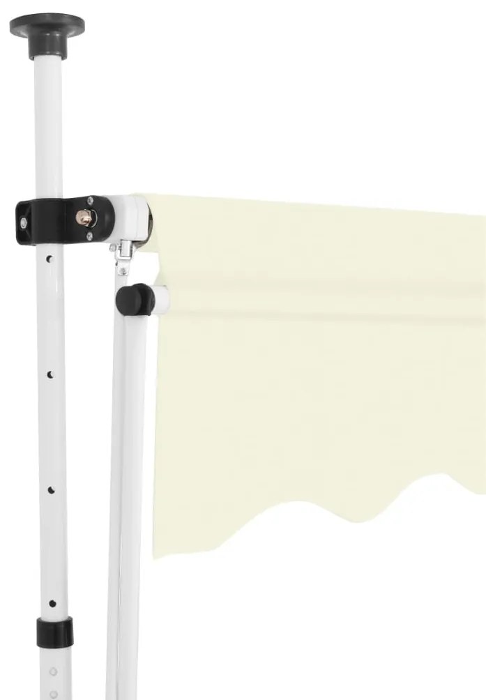 Copertina retractabila manual, crem, 200 cm