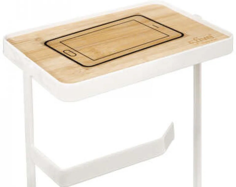 Suport hartie igienica alb 3 în 1 RACKROLL