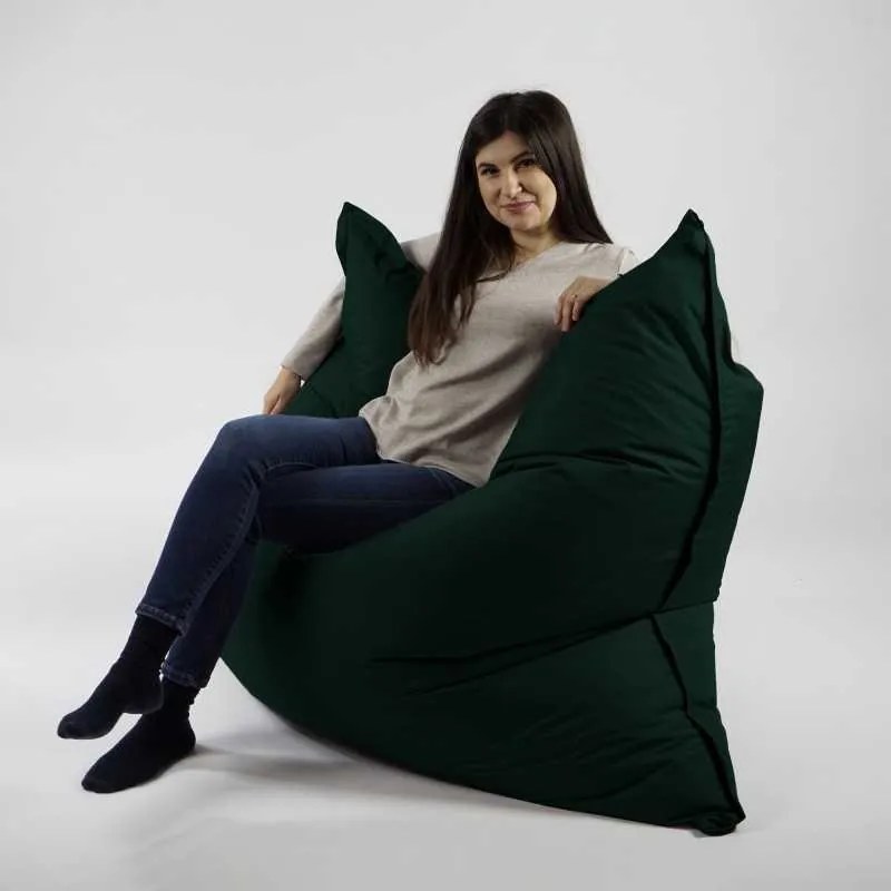 Fotoliu tip Perna Magic Pillow, Material impermeabil - Verde Tuborg