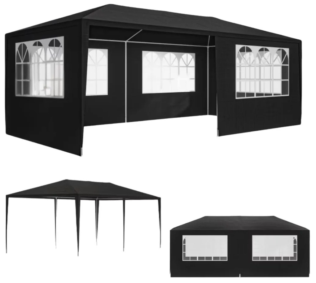 Cort de petrecere NEAPOL, 3x6m, antracit Jurhan