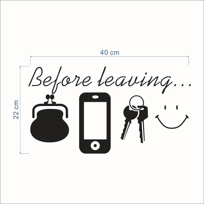 Sticker perete Before Leaving
