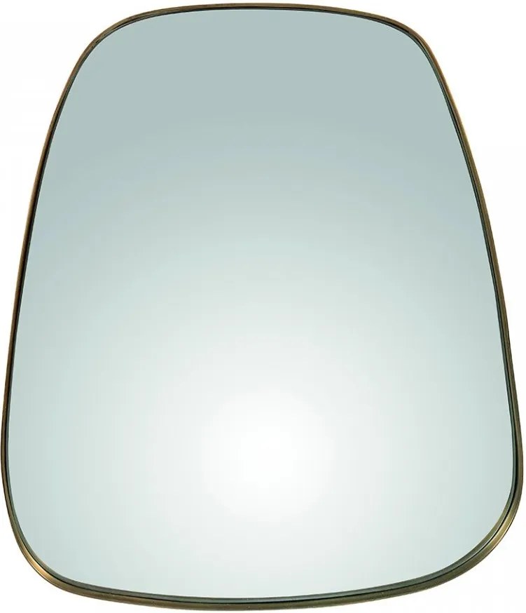 Oglinda ovala aurie din metal 42x48 cm Marla Zago