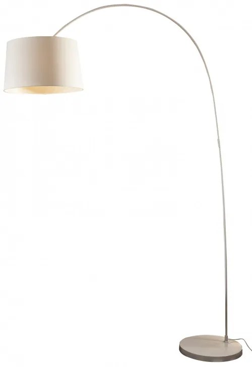 Lampadar din tesatura/metal/marmura THIS & THAT 205 cm alb, un bec