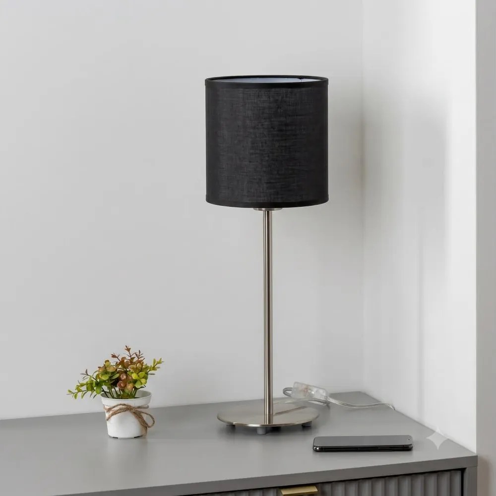 Brilagi - Lampă de masă LED NUBILA 1xE27/60W/230V neagră