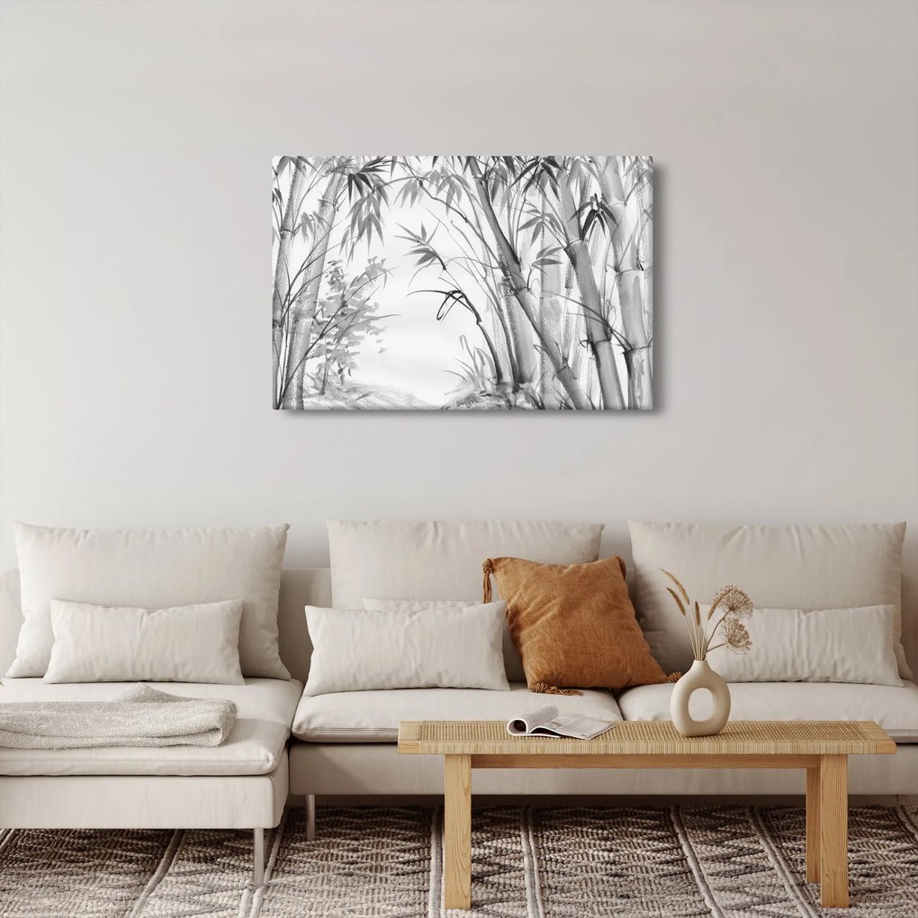 Tablou - Pădure de bambus (90x60 cm)