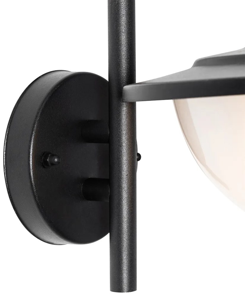 Lampa de perete clasică pentru exterior neagră IP44 - Bruges